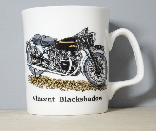 Bone china motorbike mug - bone,