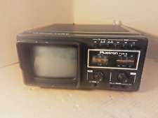 Vintage Retro Rare Plustron TVR-5 Portable CRT TV / Radio ,PARTS/REPAIR