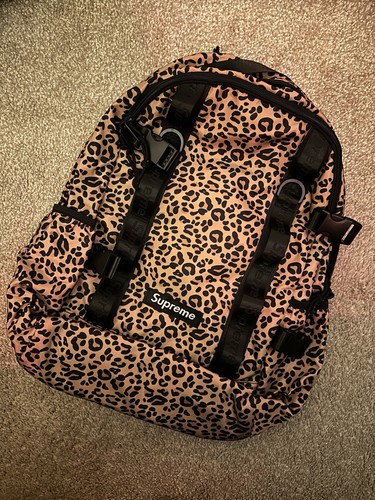 Supreme leopard backpack