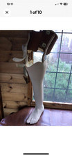vintage false leg prosthetic leg great prop # 494