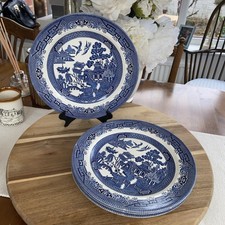 Vintage Set of 4 Old Willow