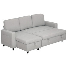 HOMCOM Pull Out Sofa Bed L