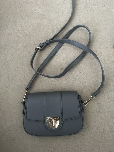 Bessie grey faux leather small - grey,