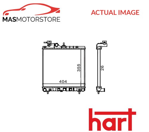 Engine cooling radiator - engine, hart