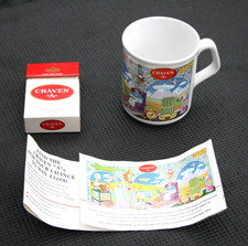 Vintage Craven A Cigarette Packet, Coffee Tea Cup & Ephemera - Made in England