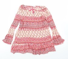 Miss E-vie Girls Pink Paisley