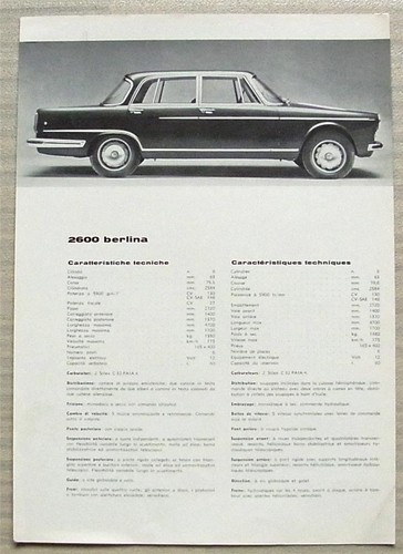 Alfa romeo 2600 berlina - alfa, car