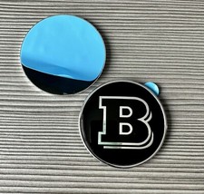 B Brabus 57mm Bonnet Badge Hood Emblems Sticker Fit Most Mercedes Benz