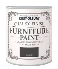 Rust-oleum GRAPHITE Chalky Finish Furniture Paint 750ml Smooth Matt Finish