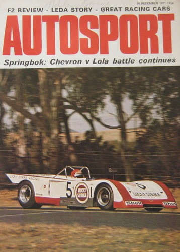 Autosport magazine 1971 - magazine, 16/12/1971