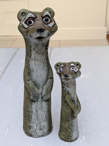 Pair studio pottery - pair,