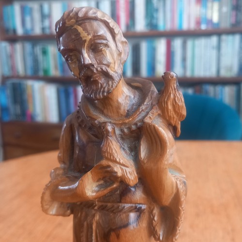 Hand crafted olive wood statue