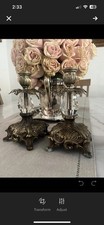 Antiques Set Of 2 Bronze And