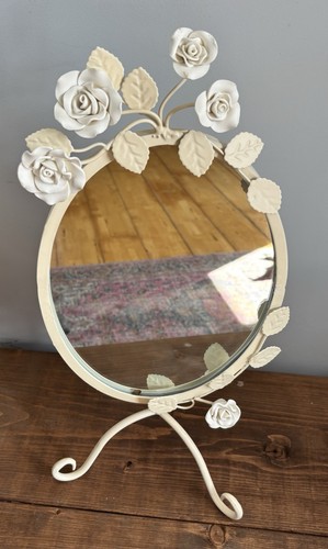 Vintage cream metal - vintage, rose