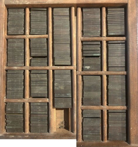 Vintage brass ludlow typograph - vintage,