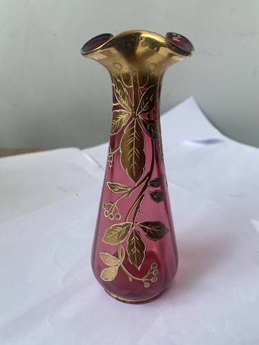Antique art nouveau cranberry - art,
