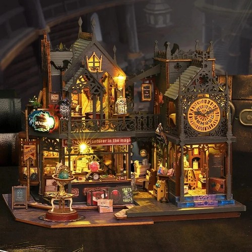 Diy wooden dollhouse kit - diy,