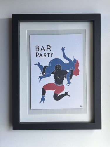 Parra bar party framed - parra, "bar