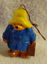 Paddington Bear W/Suitcase Eden Toys 1970's Christmas Ornament