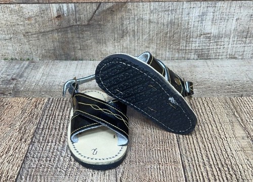 Baby boy leather huarache - leather,