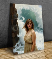 Lady and waves John William