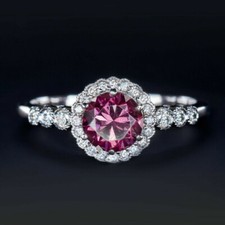 Round Pink Sapphire Diamond