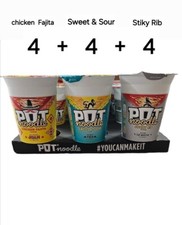Pot noodle Multi Pack  of Flavours-12x90g.Naked mix&match 12x78g