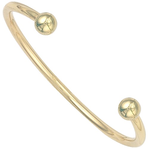 9ct gold ladies torque bangle - 9ct,
