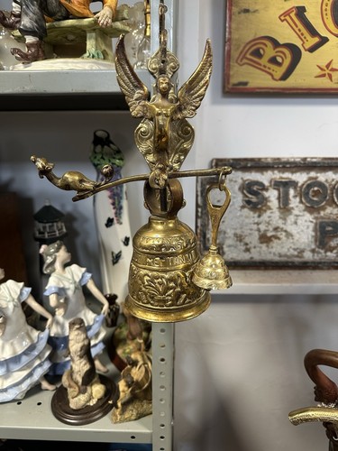 Antique church brass - brass, bell-door