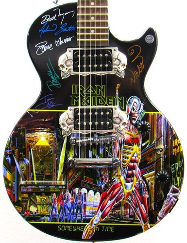 Iron maiden autographed - iron,