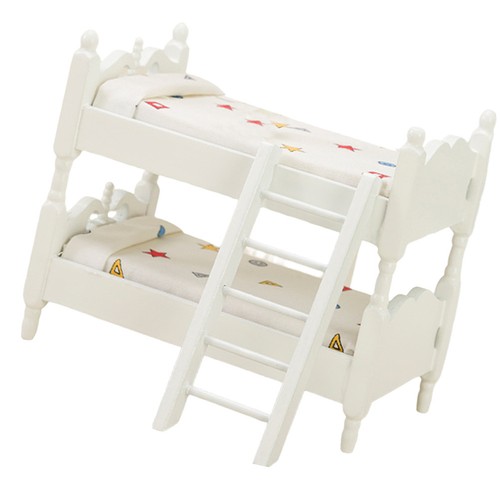 Wooden miniature bunk bed - wooden, for