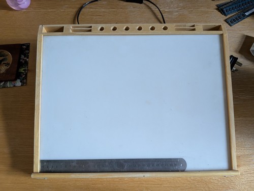 Wooden light box - light, arts