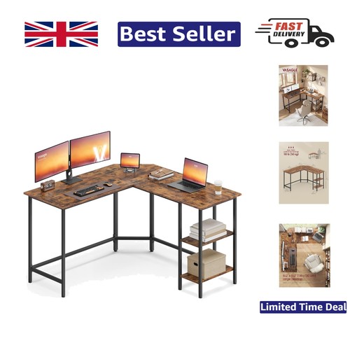 Rustic brown shaped - brown, l-shaped