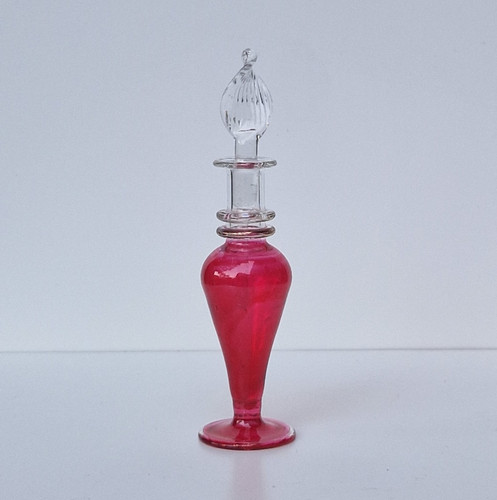 Red decorative glass crystal - red,