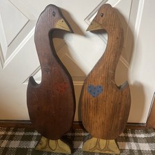 VTG Handmade Wood Painted
