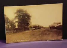Old Real Photo Street Scene Postcard - Bockings Elm Clacton On Sea Essex UK