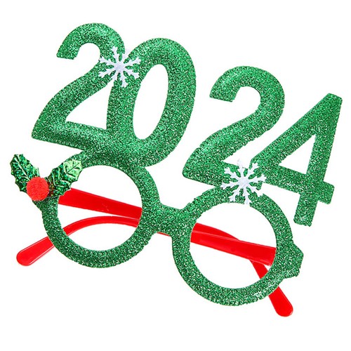 Red xmas glasses frames - red,