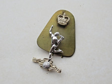 Royal Corps of Signals Two Piece Staybrite Cap Badge
