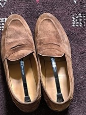Loake Eton Suede Penny Loafers Men’s Size UK 11 US 10 Shoes Brown