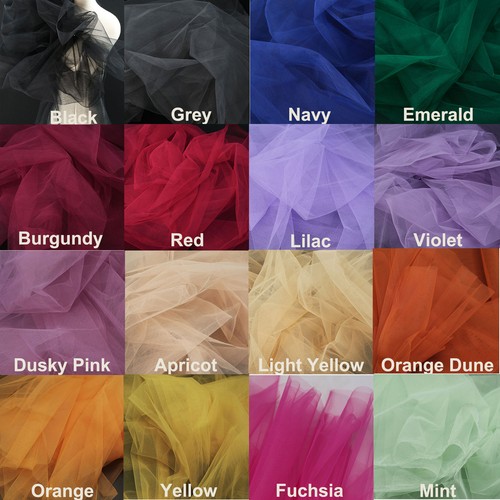 Plain tulle fabric - tulle, lace