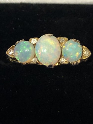 18ct antique edwardian opal - edwardian,