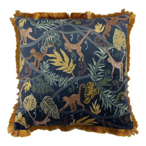 Redoute monkey blue velvet - la,