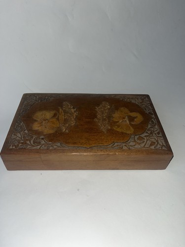 Wooden carved jewelry box - jewelry,
