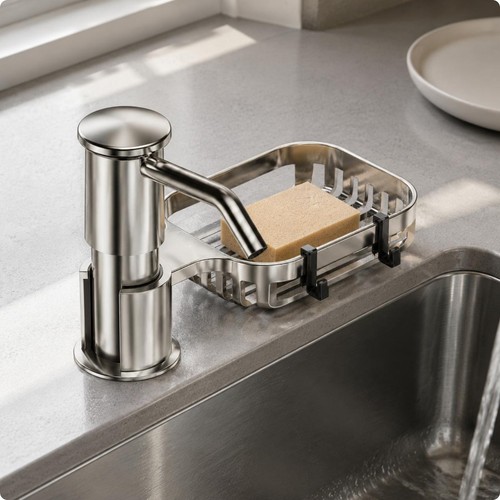Sink mounted soap - mounted,