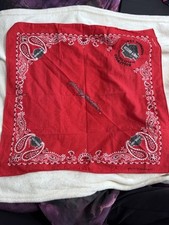 Armando Caruso Red Harley Davidson Bandana/ Handkerchief Rare vintage