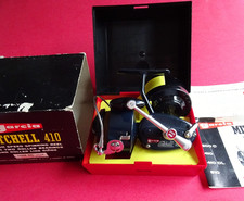 A  SUPERB LITTLE USED CASED VINTAGE GARCIA MITCHELL 410 SPINNING REEL