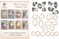 Flower language stamps dies - language,