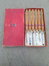 Set of 6 Vintage Stormont Woodturning Chisels