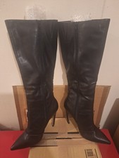 Topshop Black Leather Stiletto
