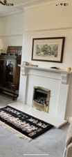 REDUCED REDUCED  Beautiful marble fireplace surround for cast iron fireplace 